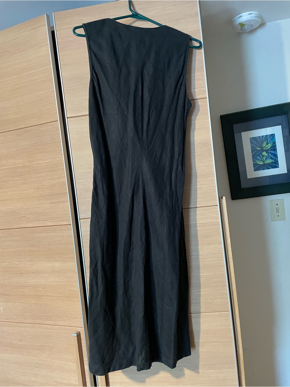Tommy Hilfiger Black V-Neck Sleeveless Maxi Slip Dress - Picture 4 of 8